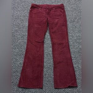 Vintage Citizens Of Humanity low rise maroon corduroy flare leg-32